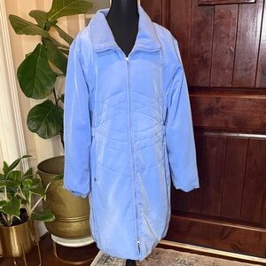 Centigrade light blue down and feather jacket Size S